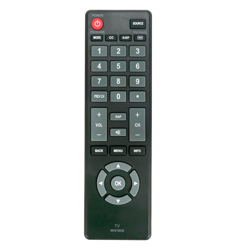 AULCMEET New NH316UD Replaced Remote Control Compatible with Sanyo TV NH315UP FW32D06 FW32D06F FW32D06F-B FW32D08F FW32D08F-B FW40D06F FW40D06F-B FW40D36F FW40D36F-B FW40D48F FW40D48F-B FW43D25F FW43D25F-B - Image 1